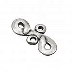 Antique Silver Figure 8 Bead Link Connector 25mm PK1