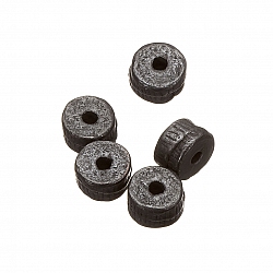 Black Gunmetal Spacer Metal Washer Beads 5mm PK5