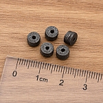 Black Gunmetal Spacer Metal Washer Beads 5mm PK5