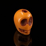 Light Brown Acrylic Resin Skull Bead 16mm PK1