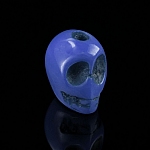 Blue Acrylic Resin 3D Gothic Skull Bead 16X15mm PK1