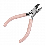 Jewellery Wire Cutters with Pink Handles - 110mm