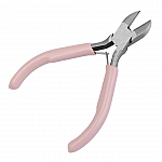 Jewellery Wire Cutters with Pink Handles - 110mm