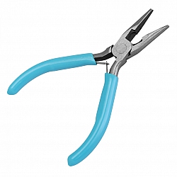 Chain Nose Jewellery Pliers with Blue Handles - 120mm