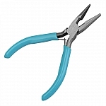 Chain Nose Jewellery Pliers with Blue Handles - 120mm