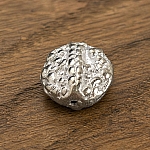 Antique Silver Nugget Metal Beads 25mm PK1