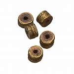 Antique Gold Metal Washer/Barrel Spacer Beads 5mm Pk5