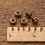 Antique Gold Metal Washer/Barrel Spacer Beads 5mm Pk5