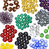 Plain Transparent & Frosted Glass Beads