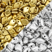 Gold and Silver Seed Beads