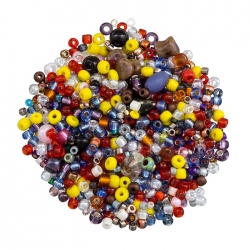 Beads Jar Glass Seed Bead Sweepings Mix 15.5g
