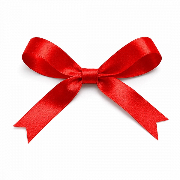 Red 15mm Double Sided Satin Beading Ribbon – 5 Metre Lenght