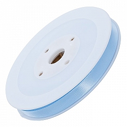 Double Sided Satin Ribbon 10mm Light Blue 25 Metre Reel