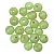Shiny Green Round Glass Bead 6mm PK20