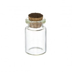 Storage Glass Bottle with Cork for Seed Beads (5ml) 36mm