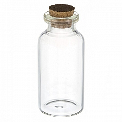 Storage Glass Bottle with Cork for Seed Beads (20ml) 60mm
