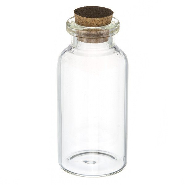Storage Glass Bottle with Cork for Seed Beads (20ml) 60mm