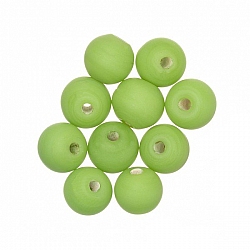 Matt Green Round Glass Beads 8mm PK10