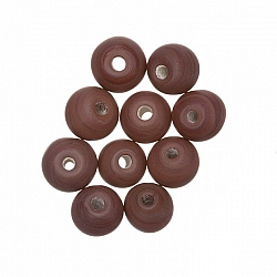 Matt Brown Round Glass Beads 8mm PK10