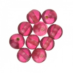 Transparent Light Pink Round Glass Beads 8mm PK10