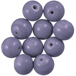 Shiny Lilac Round Glass Beads 14mm PK10