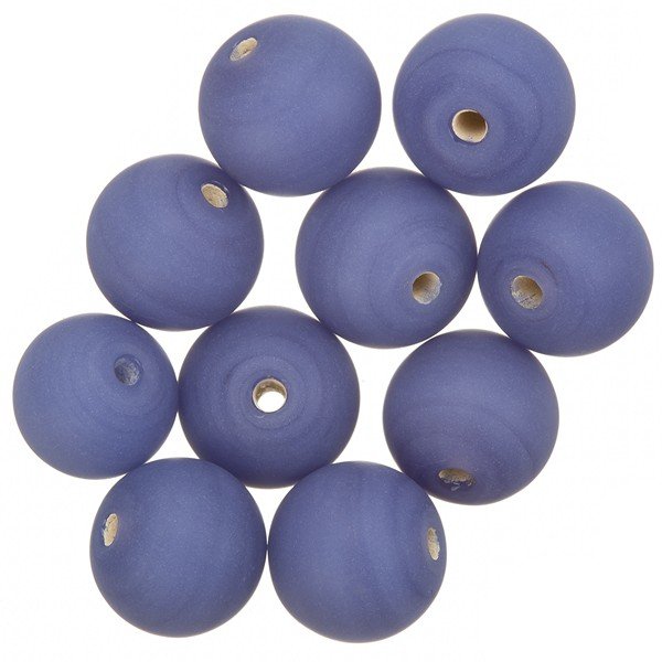 Matte Opaque Purple Round Glass Beads 12mm (PK10)