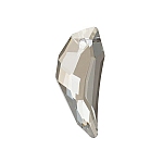 Chinese Crystal Tooth Pendant Transparent Black 30mm