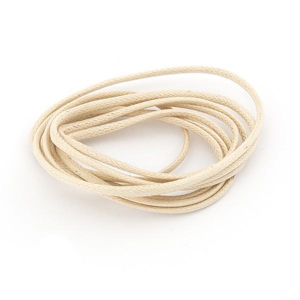 Cotton Jewellery Thong Beige 2mm - 1 Metre Length