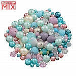 Glass Acrylic Metal Beads Mix Unicorn Mermaid (100g)