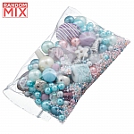 Glass Acrylic Metal Beads Mix Unicorn Mermaid (100g)
