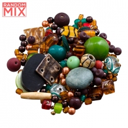Glass Acrylic Metal Beads Mix Woodland Forest (100g)