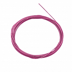 Metallic Dark Pink 0.5mm Plastic Coated Beading Wire 1m
