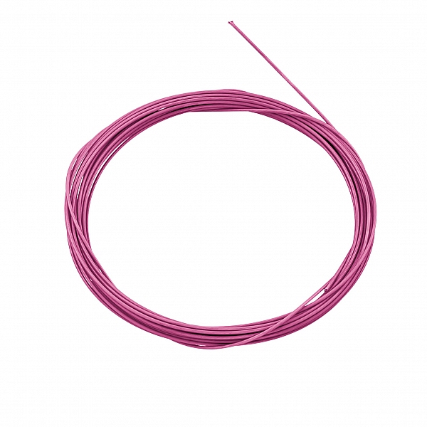Metallic Dark Pink 0.5mm Plastic Coated Beading Wire 1m Metallic Dark Pink 0.5mm Plastic Coated Beading Wire 1m