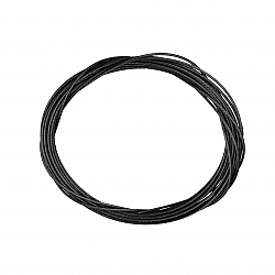 Metallic Black 0.5mm Plastic Coated Beading Wire (1m)