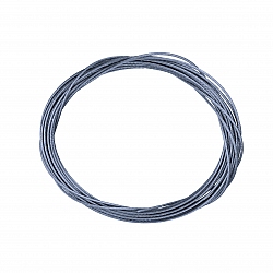 Metallic Gunmetal Grey 0.5mm Coated Beading Wire (1m)