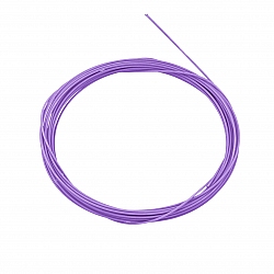 Matte Violet 0.5mm Plastic Coated Beading Wire 1m Length
