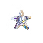 Crystal Faceted AAA 14mm Starfish Pendant Clear AB PK1