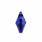 Crystal Faceted AAA Quality Blue Heart Pendant 14mm PK1