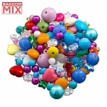 Glass Acrylic Metal Beads Mix Party Festival (100g)