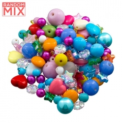 Glass Acrylic Metal Beads Mix Party Festival (100g)