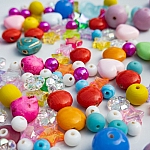 Glass Acrylic Metal Beads Mix Party Festival (100g)