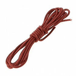 Dark Red Jewellery Bead Cotton Cord 1mm Wide - 1 Metre