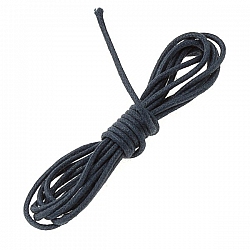Grey Jewellery Bead Cotton Cord 1mm - Sold as 1m Length
