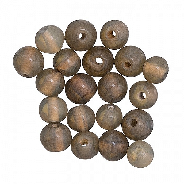 Shiny Transparent Grey Round Glass Beads 6mm Pack of 20