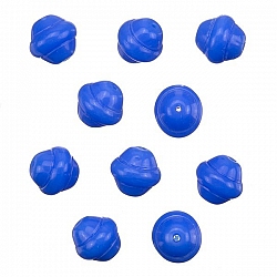 Fancy Saturn Blue Round Glass Beads 10mm (PK10)