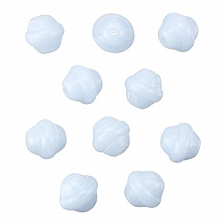 Fancy Saturn Light Blue Round Glass Beads 10mm (PK10)
