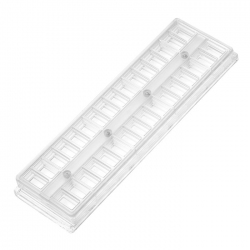 Pavilion Square Shelf with 32 Holes 29cm x 8cm x 2.5cm