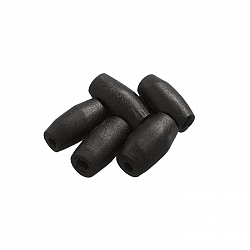 Small Dark Brown Natural Bone Hairpipe Beads 12mm PK5