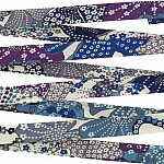 Liberty of London 10mm Blue Bias Ribbon Mauvey B (1m)