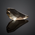 Chinese Crystal Tooth Pendant Transparent Black 30mm